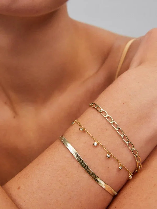 Kendra Scott Kassie Set of 3 Gold Chain Bracelets