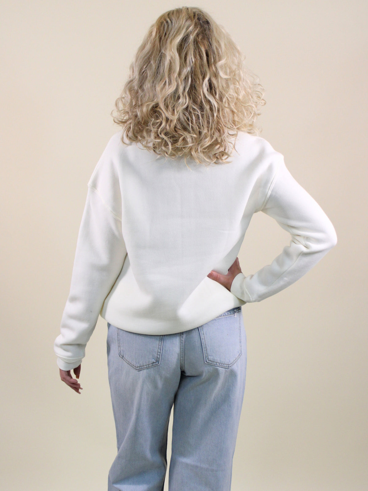 Lake Life Best Life Graphic Sweatshirt white 3