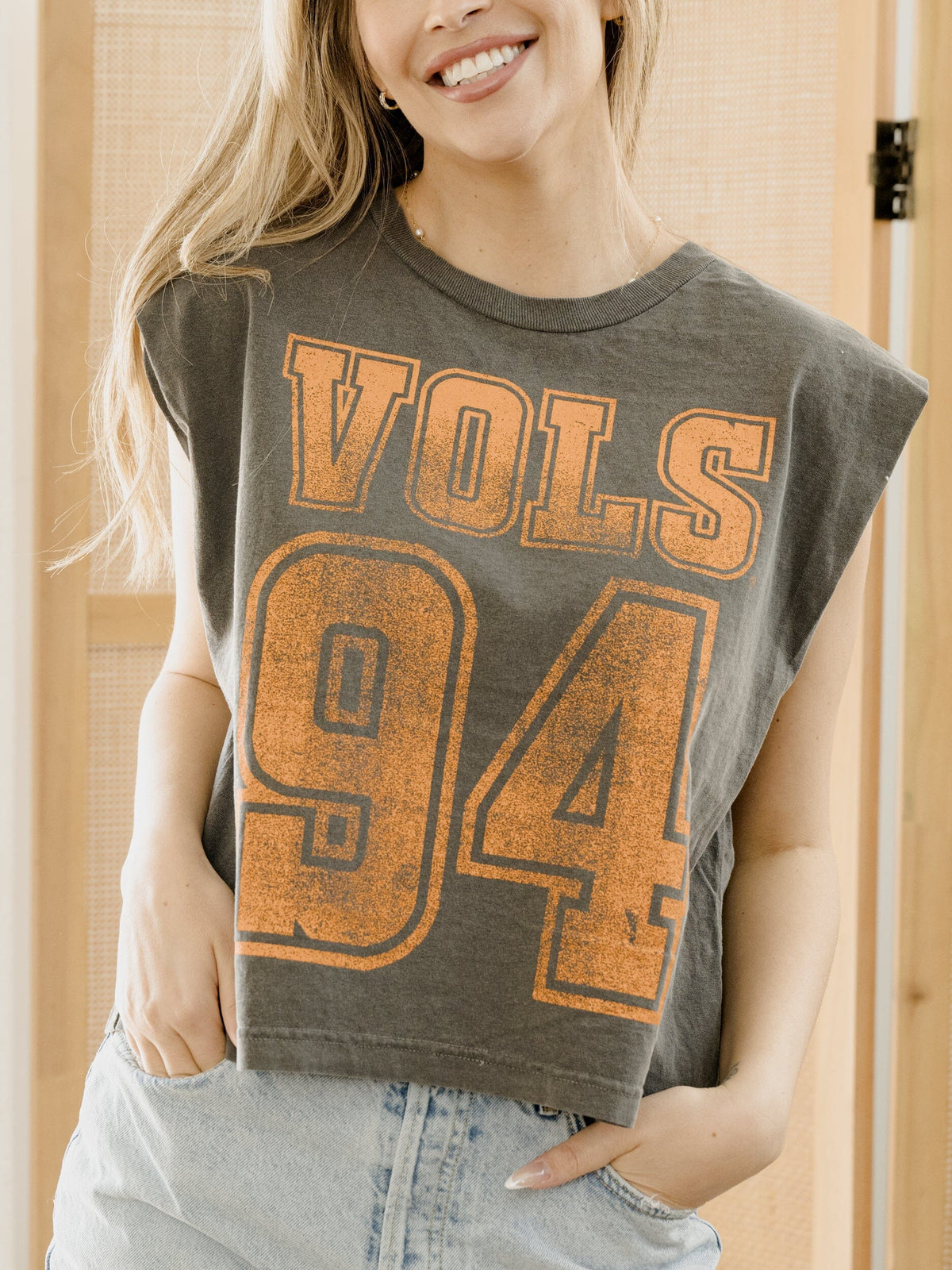 LivyLu Tennessee Volunteers Player Tank in Charcoal