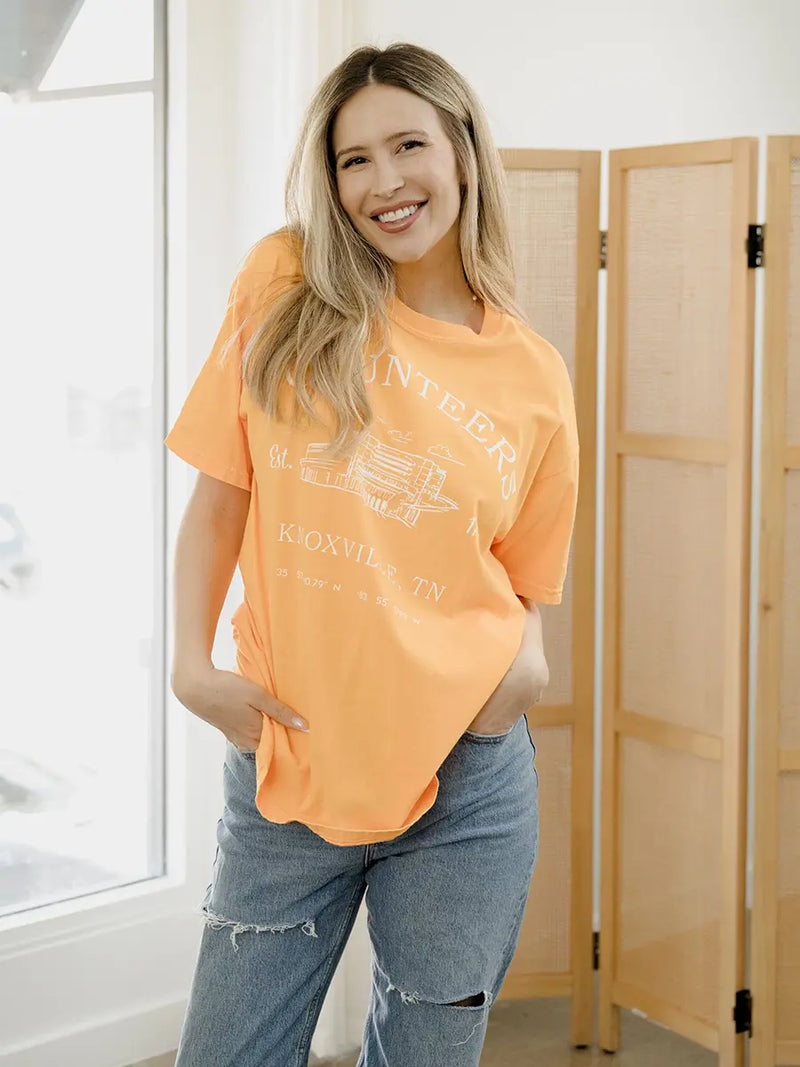livylu tennessee vols stadium coordinates orange gameday tee