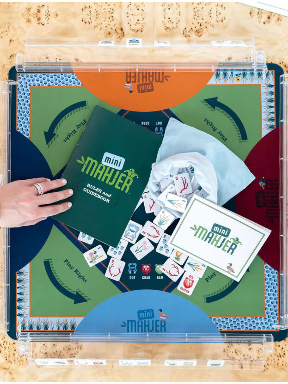 Mini Mahjer Mahjong Complete Game Woodlands Edition