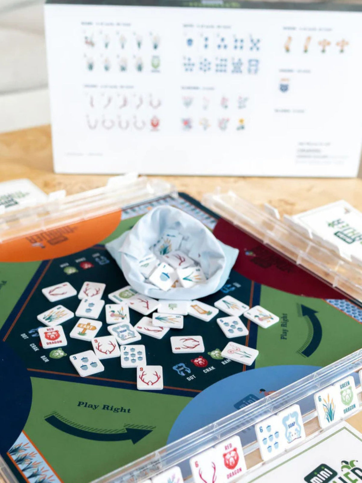 Mini Mahjer Mahjong Complete Game Woodlands Edition