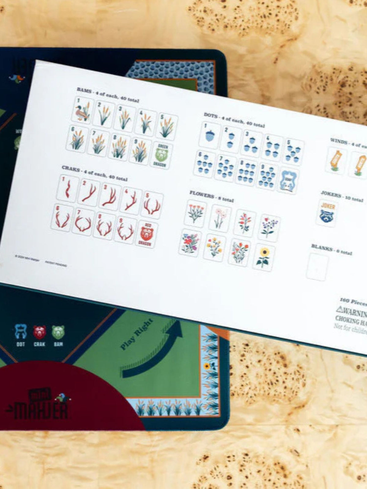 Mini Mahjer Mahjong Complete Game Woodlands Edition