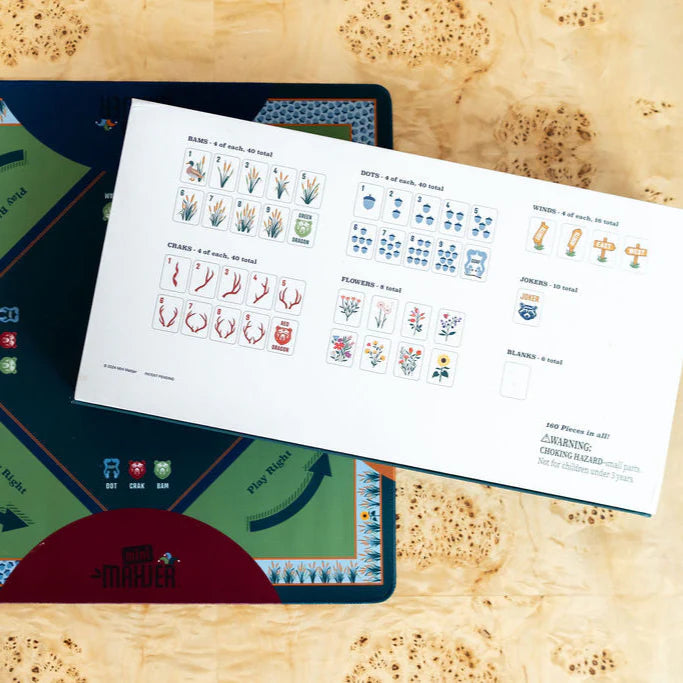 Mini Mahjer Mahjong Complete Game Woodlands Edition