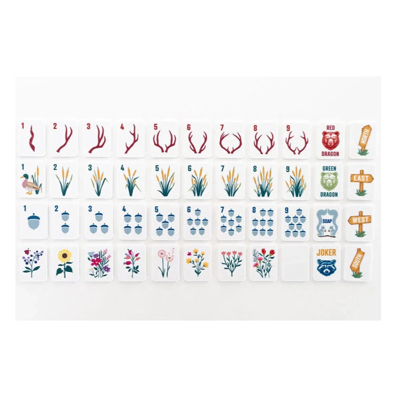 Mini Mahjer Mahjong Complete Game Woodlands Edition