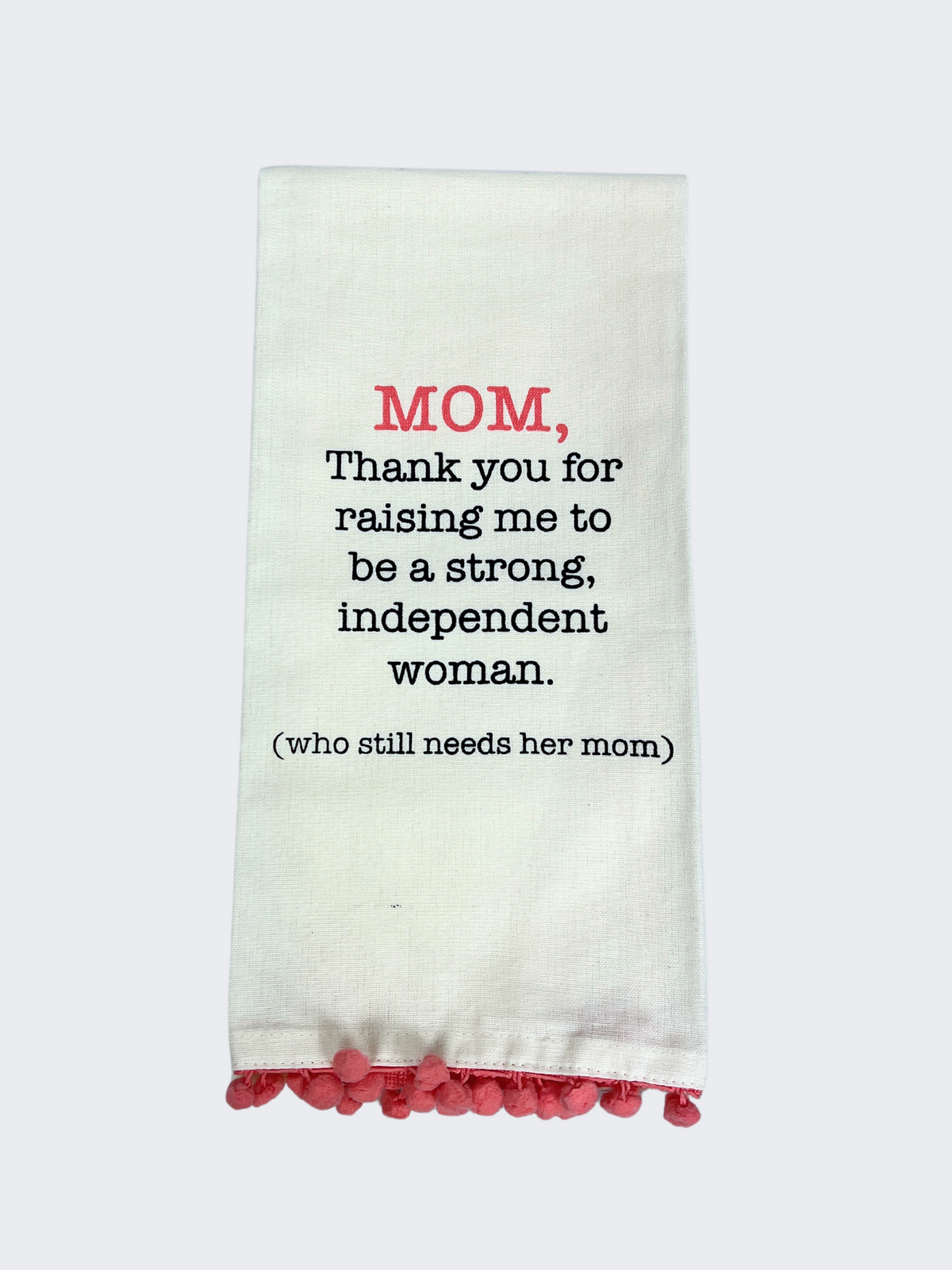 thank you mom dish towel mothers day gift