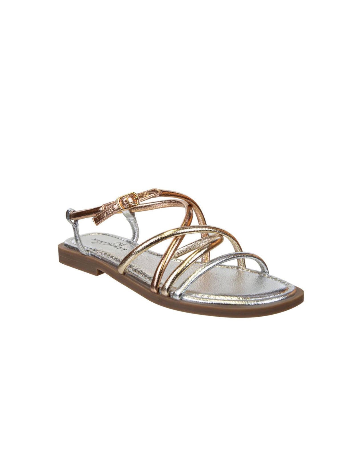 naked feet minimalist gold flat sandals-side