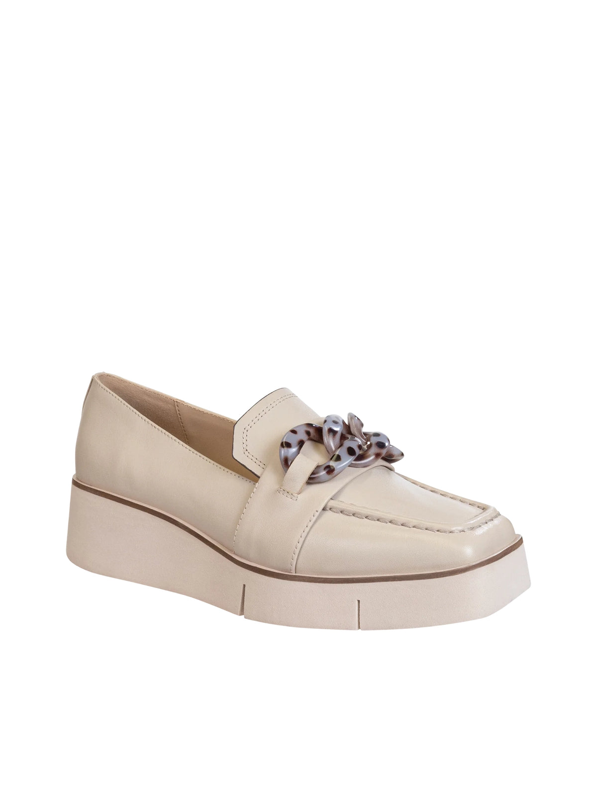naked feet shoes privy platform loafers in chamois