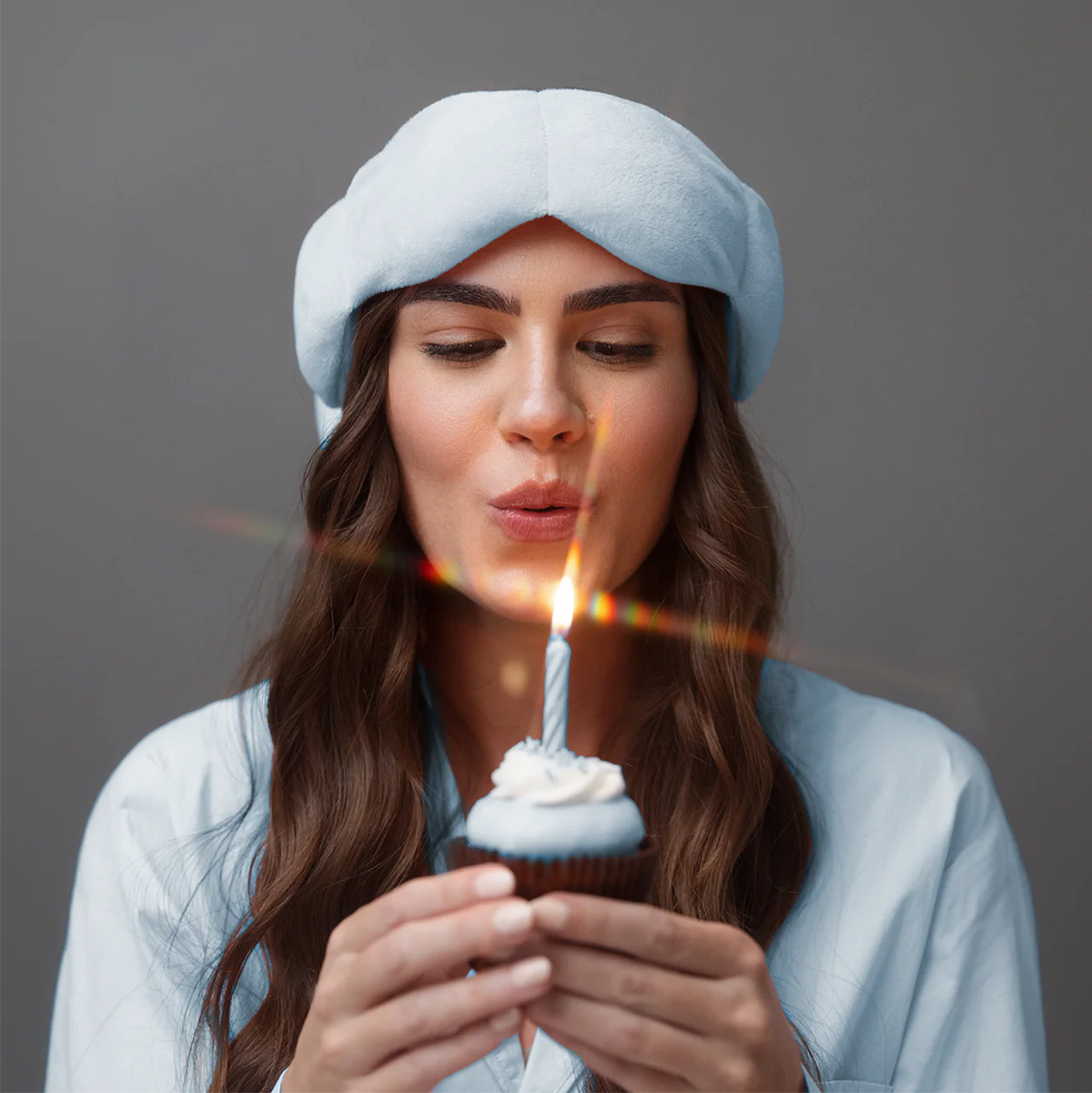 Nodpod Weighted Sleep Mask Birthday Blue