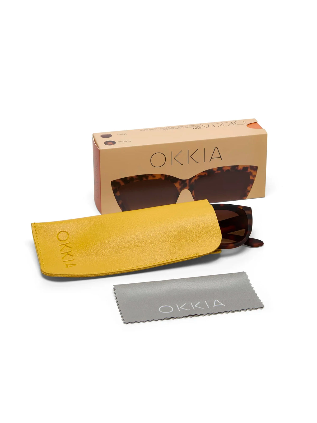 Okkia Sylvia Cat-Eye Sunglasses Classic Havana
