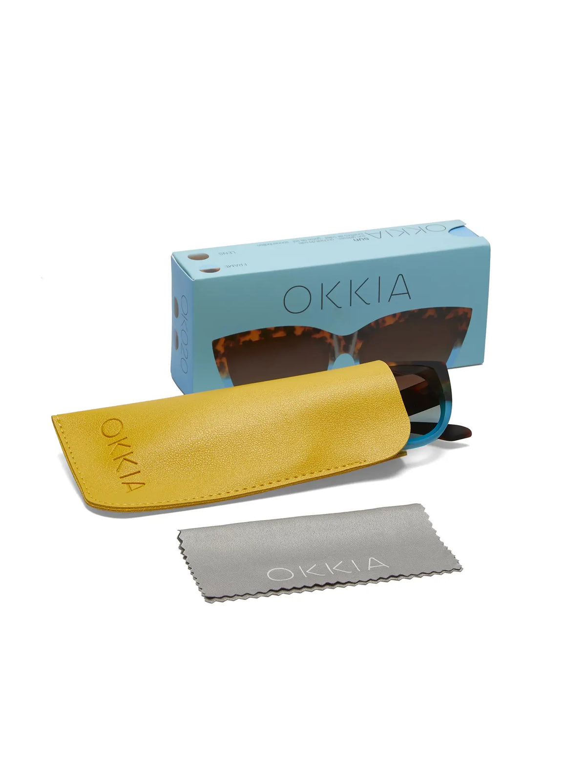 Okkia Sylvia Cat-Eye Sunglasses Havana Blue