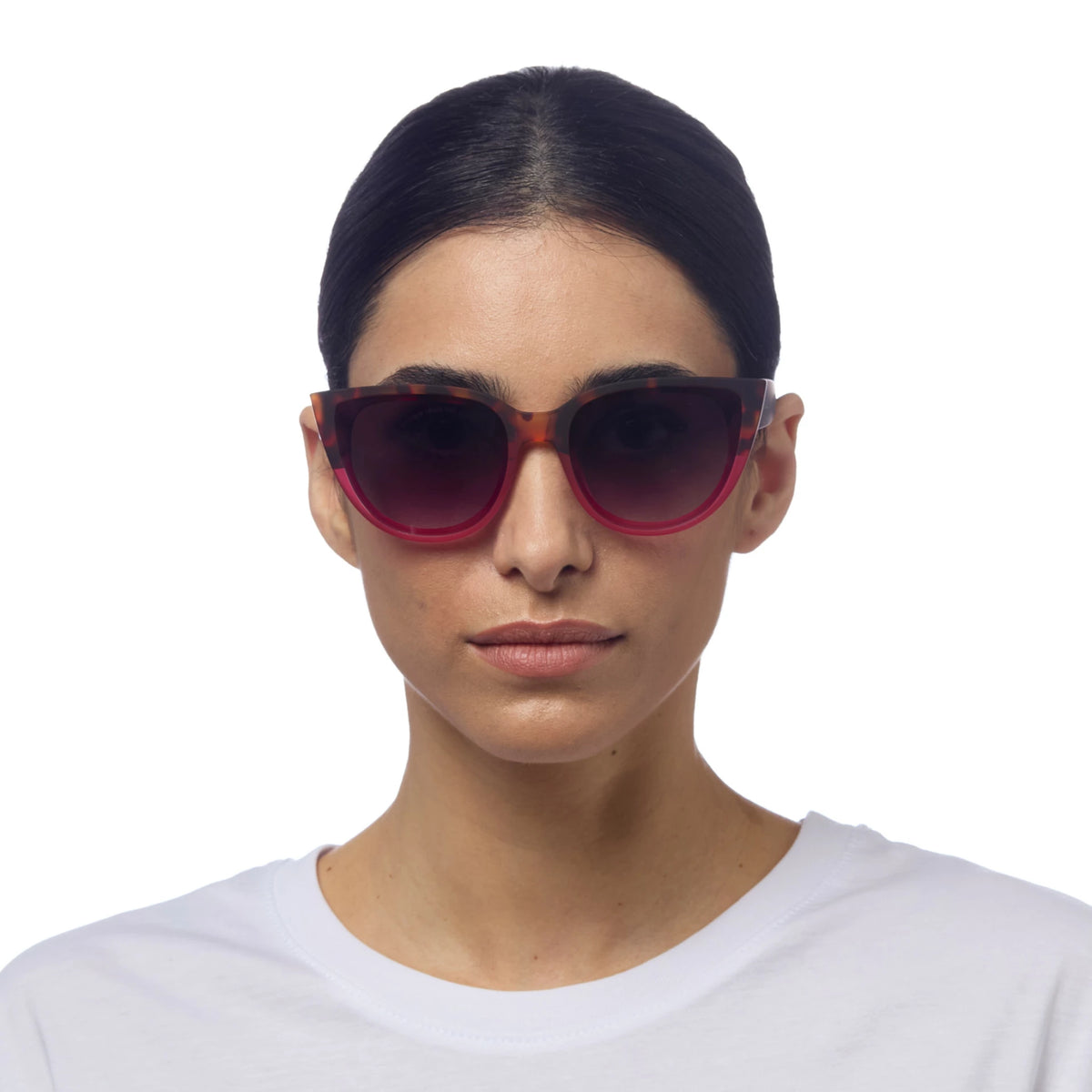 Okkia Sylvia Cat-Eye Sunglasses Havana Pink