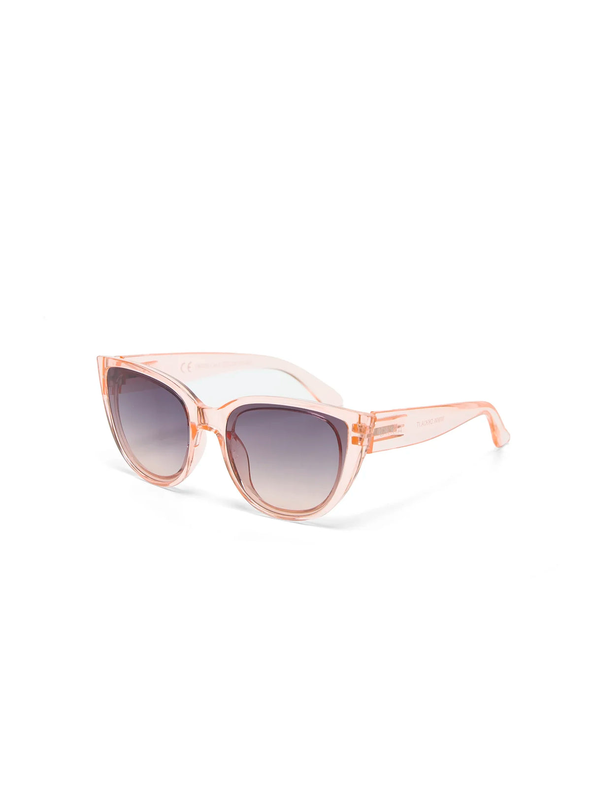 Okkia Sylvia Cat-Eye Sunglasses Transparent Pink