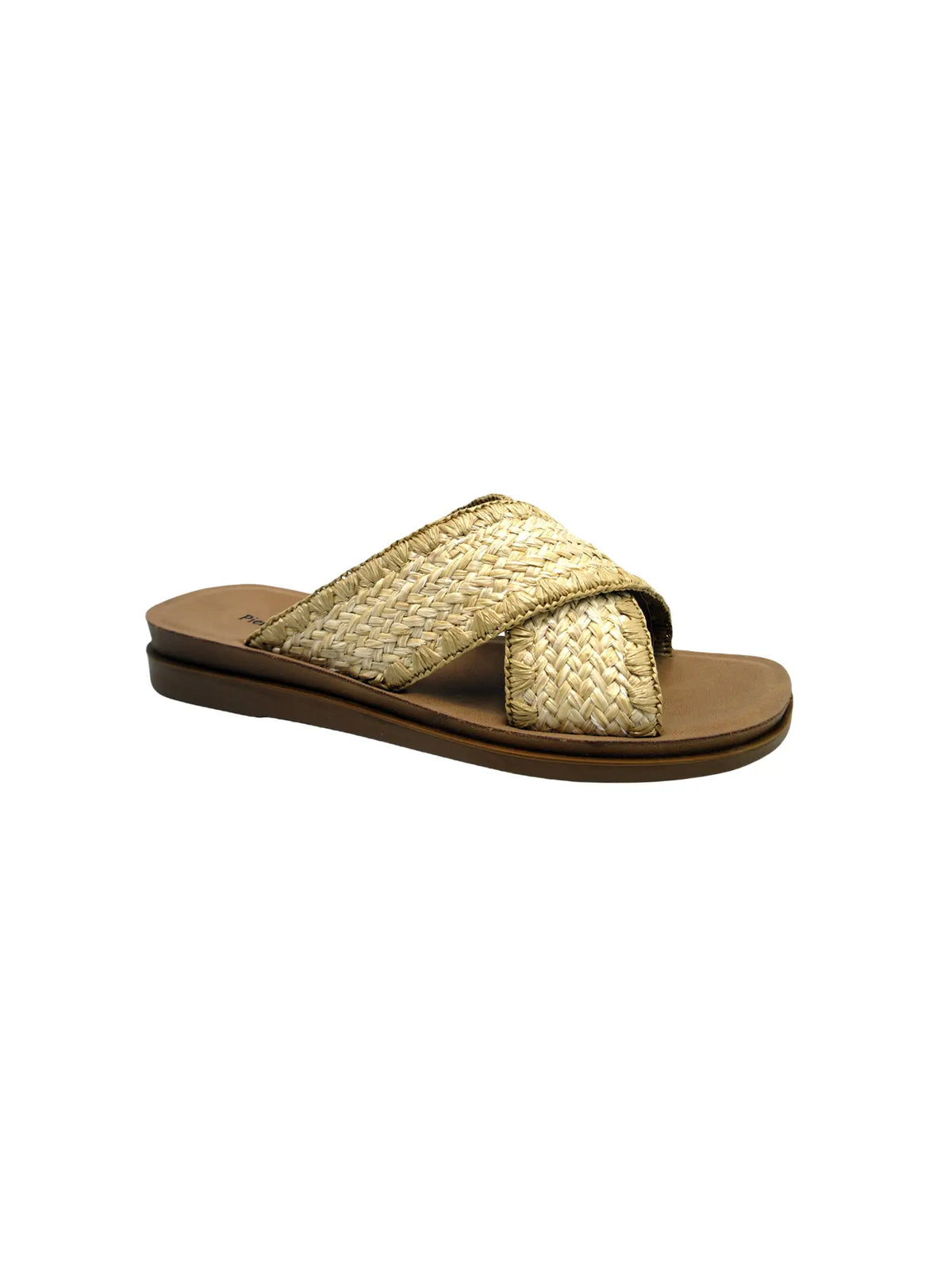 Pierre Dumas Caliso 2 Cross Weave Sandal Natural