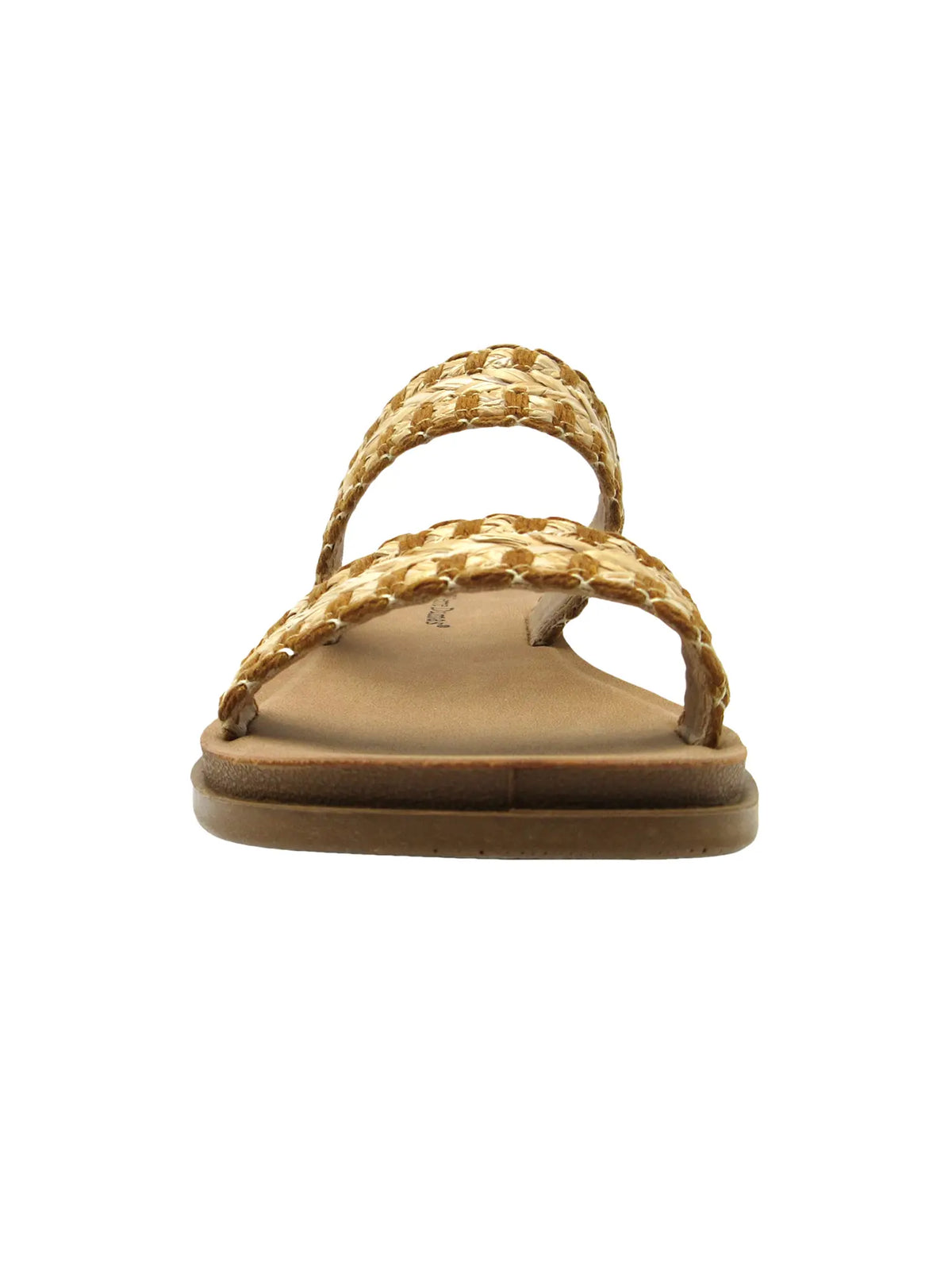 Pierre Dumas Caliso 5 Two-Strap Woven Sandal Natural