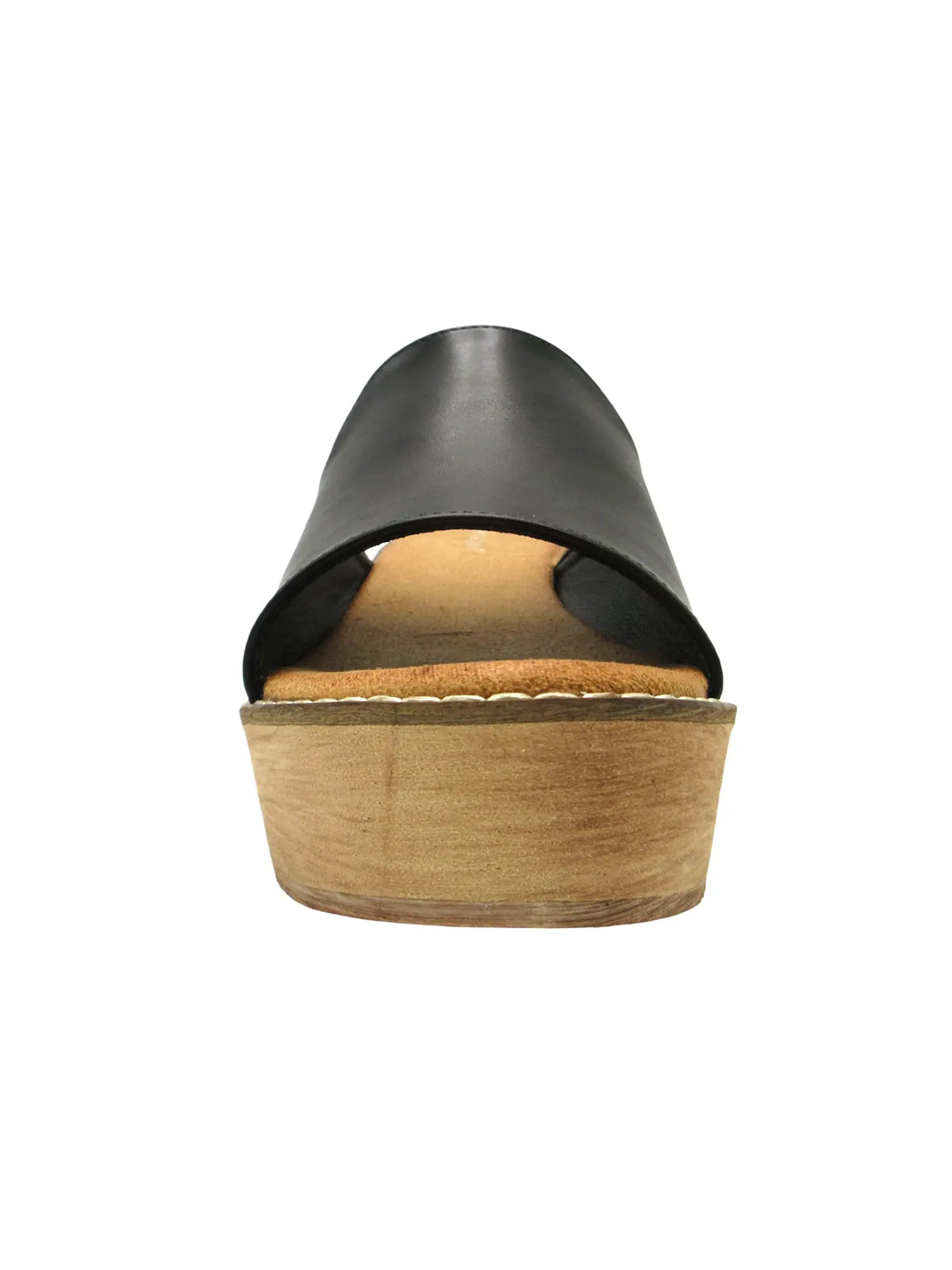 Pierre Dumas Elba 1 Wave Strap Wedge Sandal Black