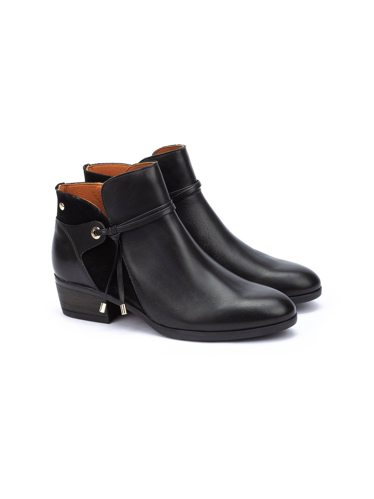 pikolinos daroca ankle boots in black leather