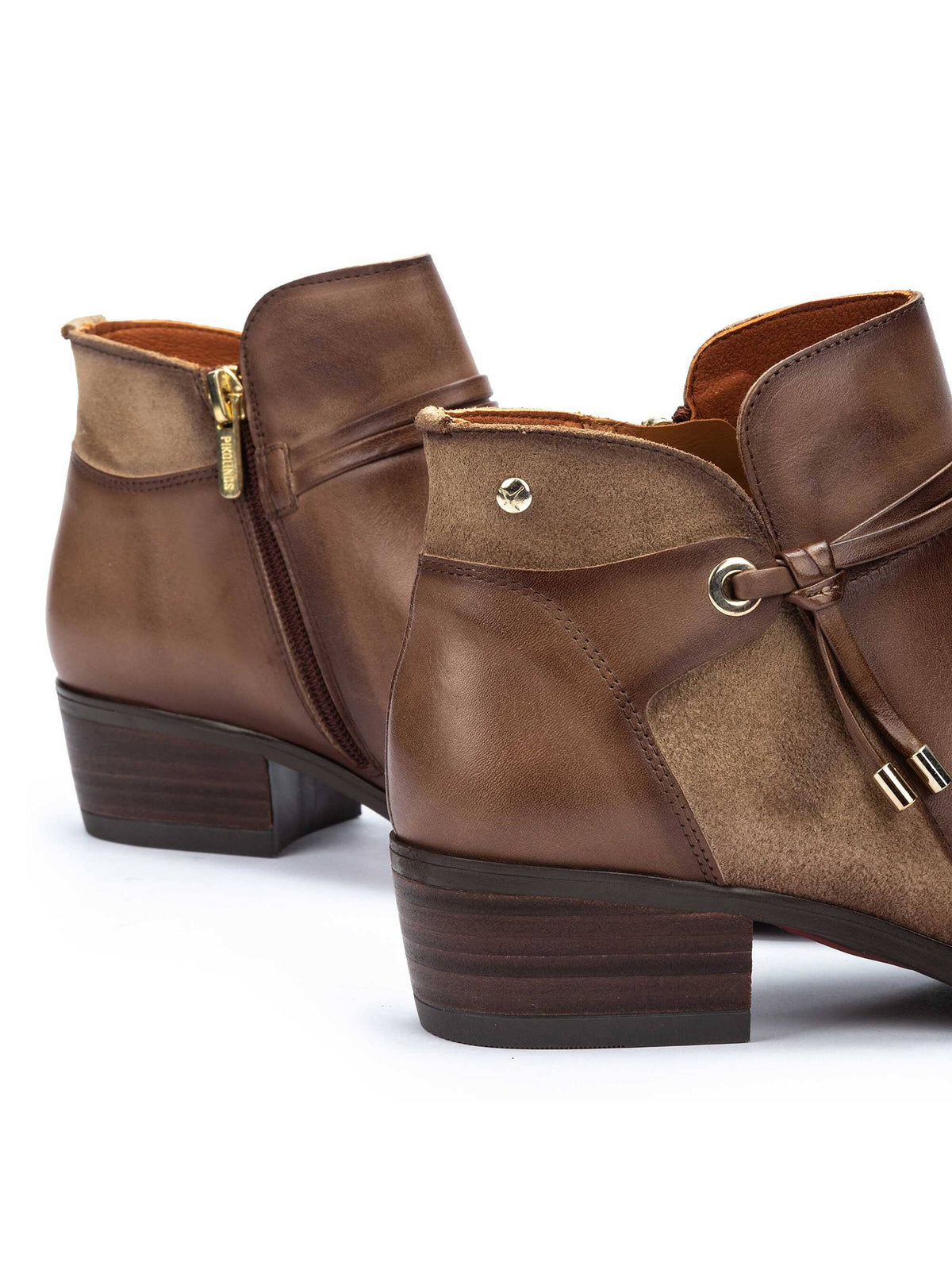 pikolinos daroca ankle boots in siena brown leather