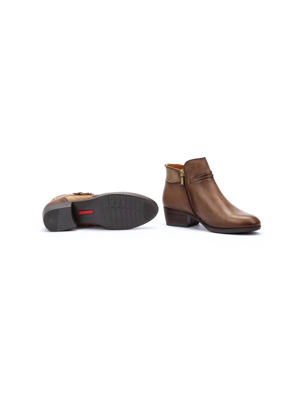 pikolinos daroca ankle boots in siena brown leather