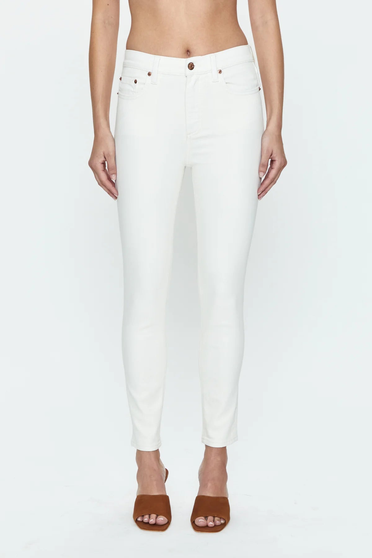Pistola Aline High-Rise Skinny Jean in Eggshell