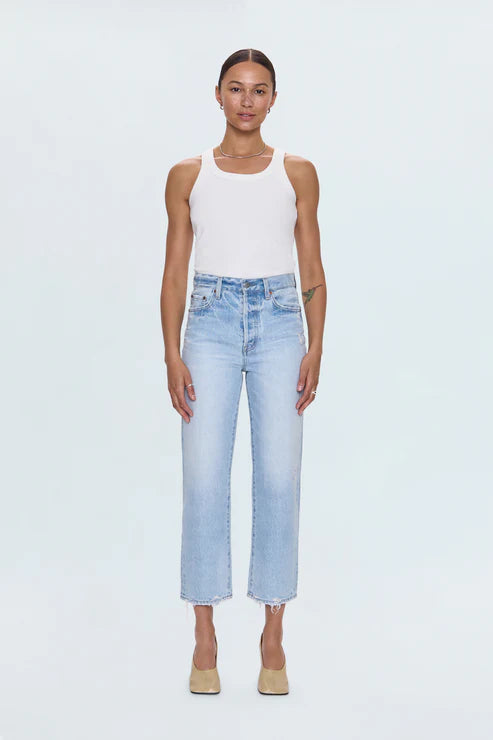 Pistola Cassie Super High-Rise Straight Jean in Radiant Vintage