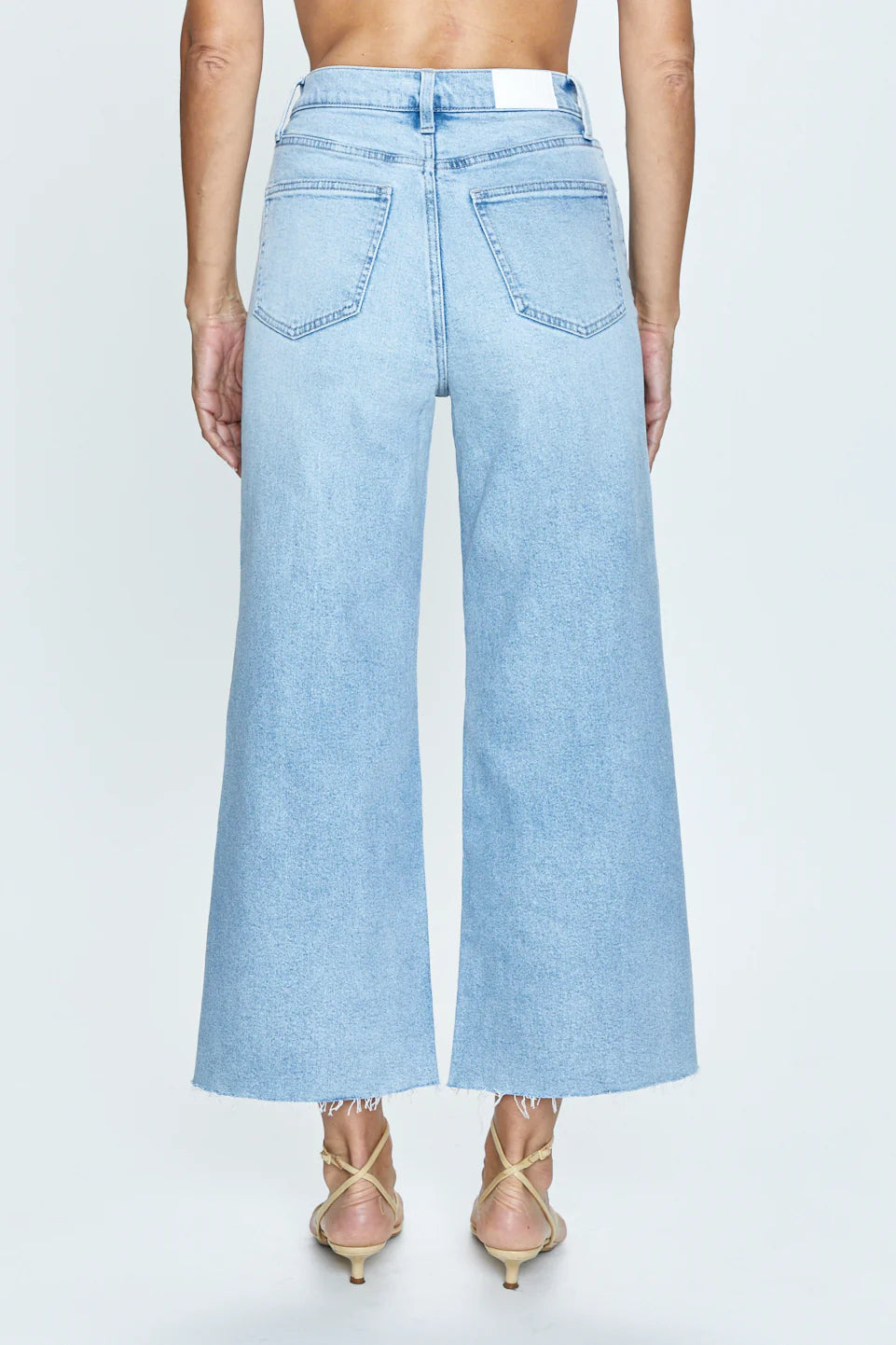 Pistola Lana High-Rise Ultra Wide Leg Crop Jean in Blase