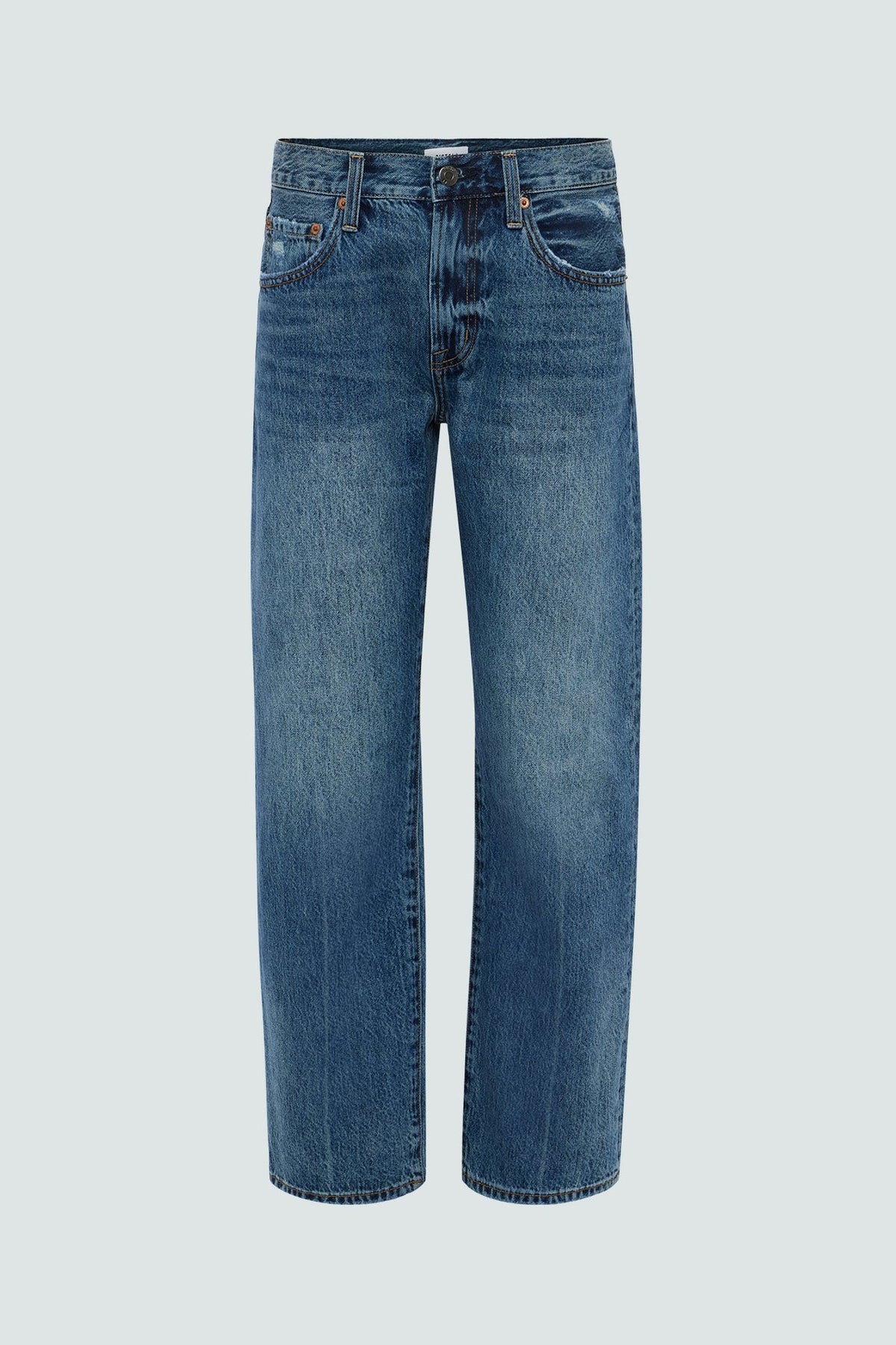 Pistola Lexi Mid-Rise Bowed Straight Leg Jean in Artisan