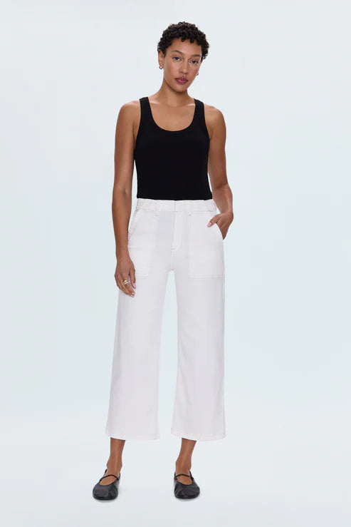 Pistola Sophia Wide Leg Pants in Le Blanc