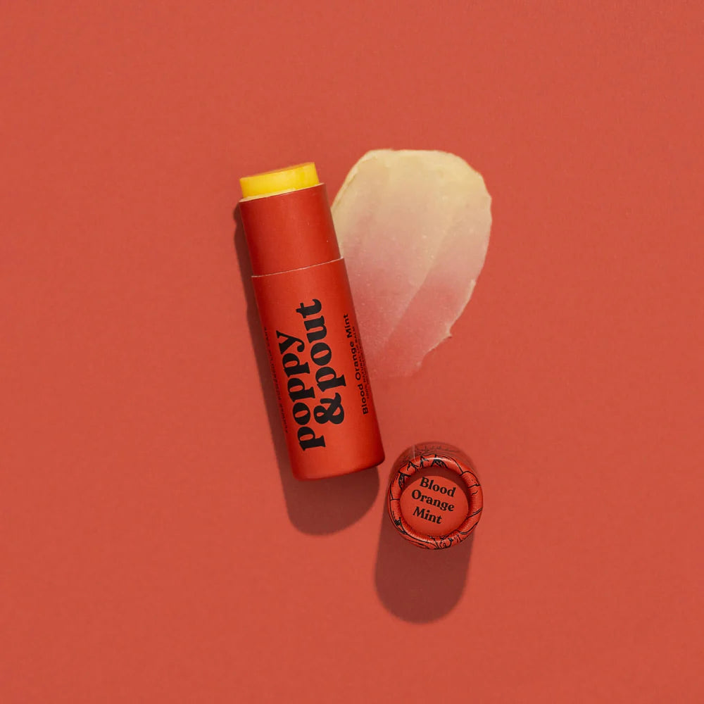 Poppy & Pout Lip Balm Blood Orange Mint