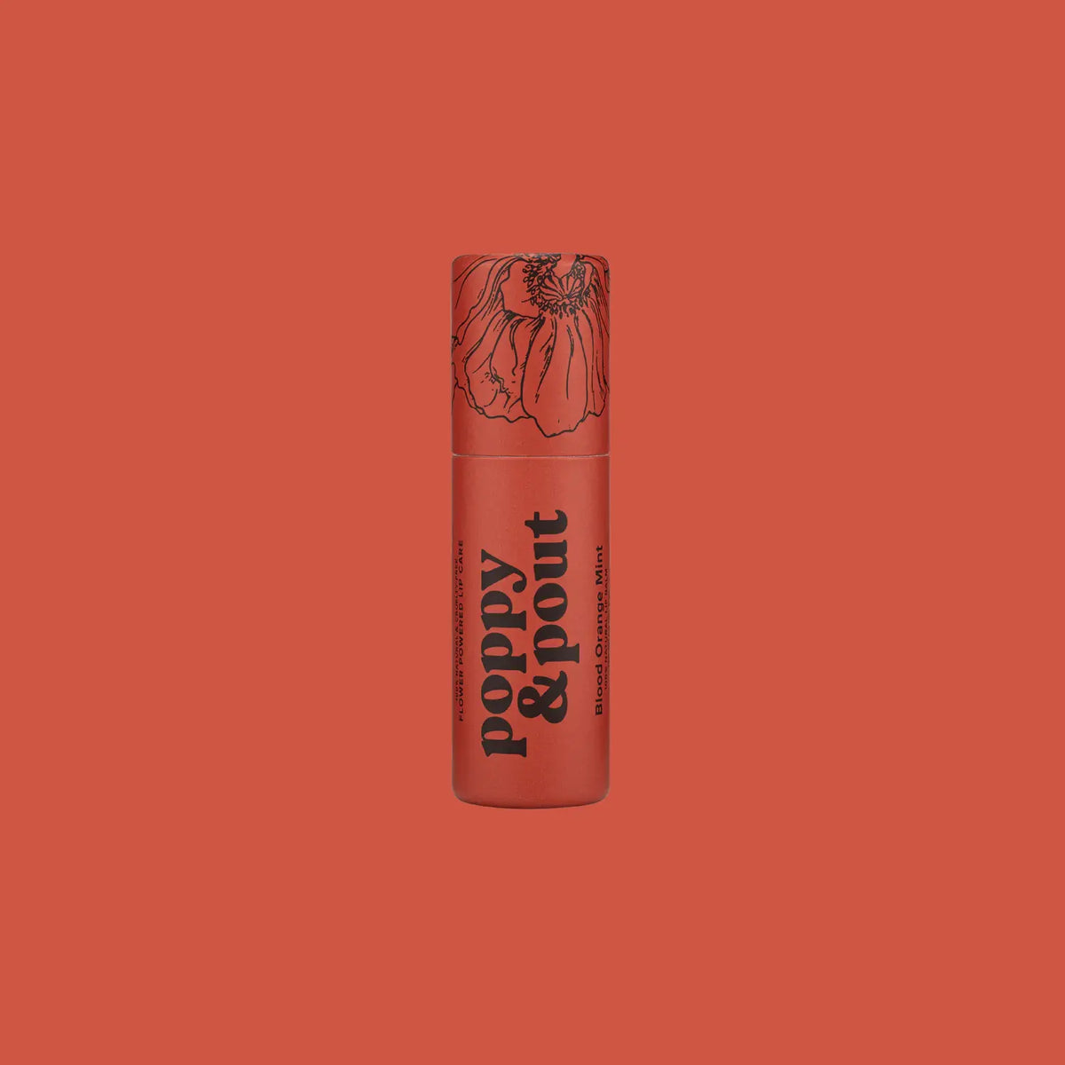 Poppy & Pout Lip Balm Blood Orange Mint