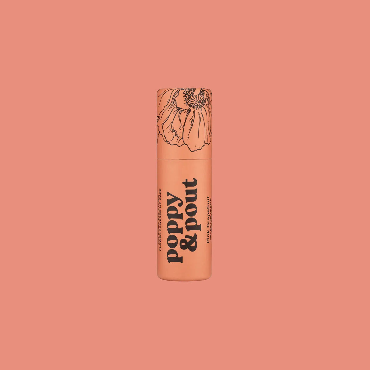 Poppy & Pout Lip Balm Pink Grapefruit