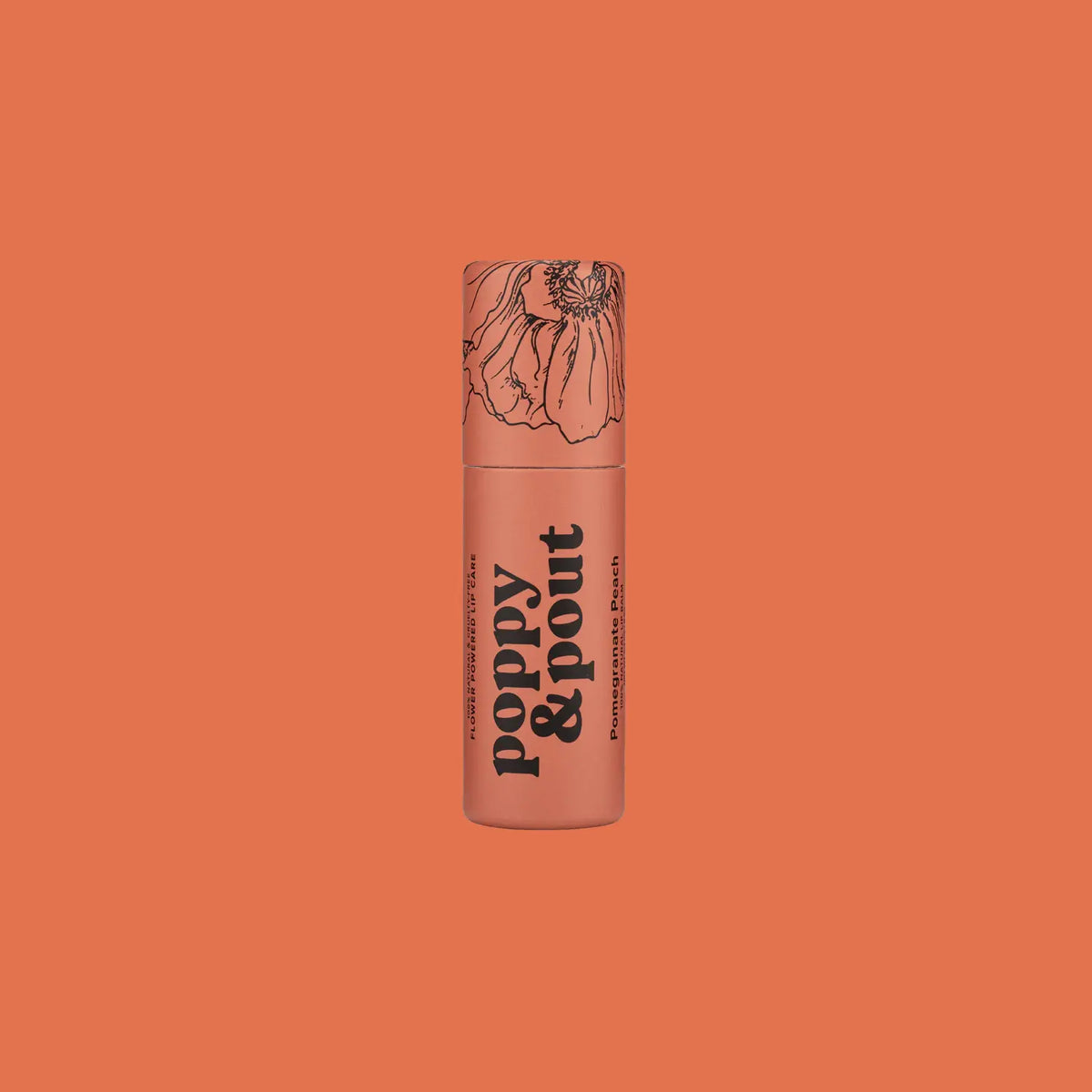 Poppy & Pout Lip Balm Pomegranate Peach