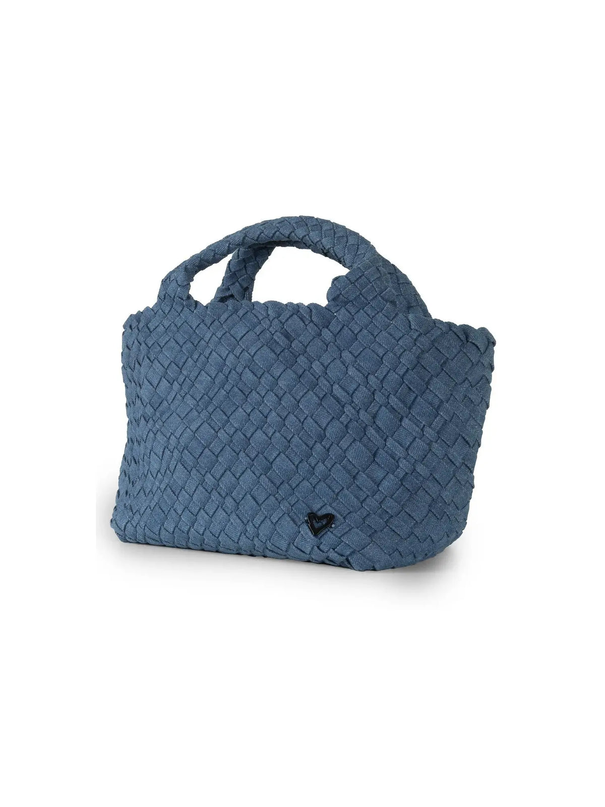 preneLOVE Brandon Small Woven Tote Bag Denim Jeans