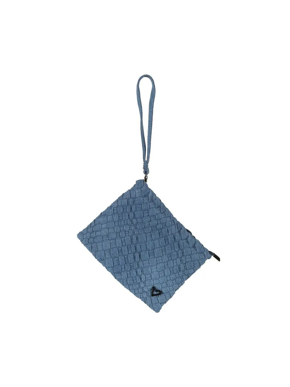 preneLOVE Brandon Small Woven Tote Bag Denim Jeans