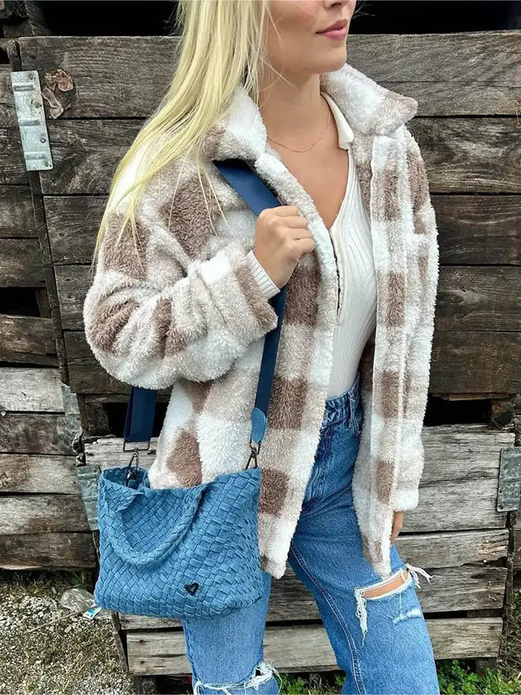 preneLOVE Brandon Small Woven Tote Bag Denim Jeans
