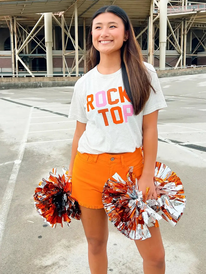 Rocky Top Graphic T-Shirt Multiblock Letters for Tennessee Vols Gameday