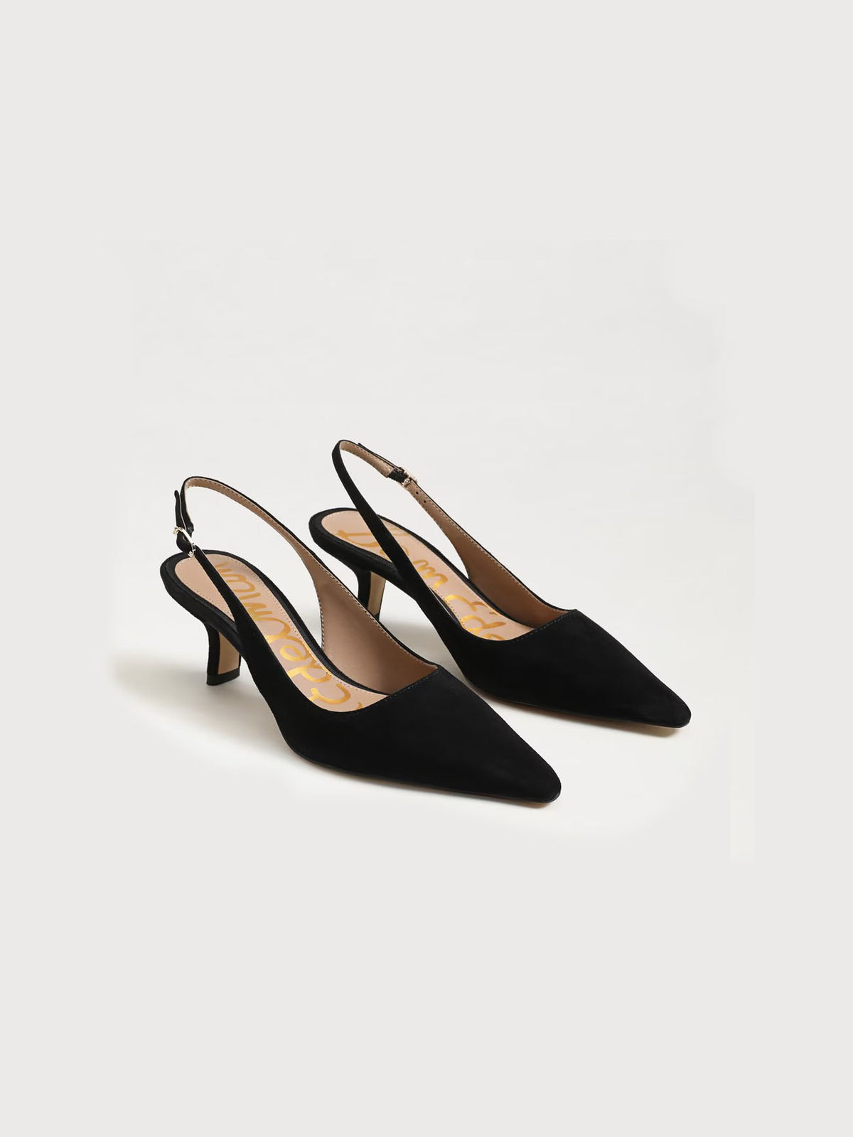 Sam Edelman Bianka Sling-Back Pump Black Suede