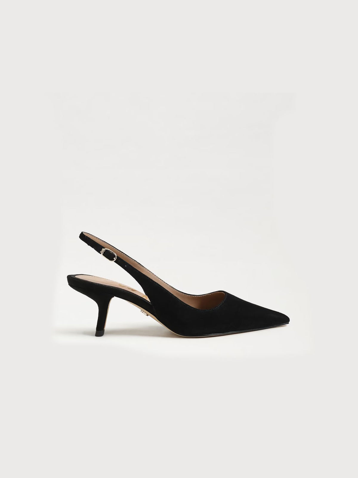 Sam Edelman Bianka Sling-Back Pump Black Suede
