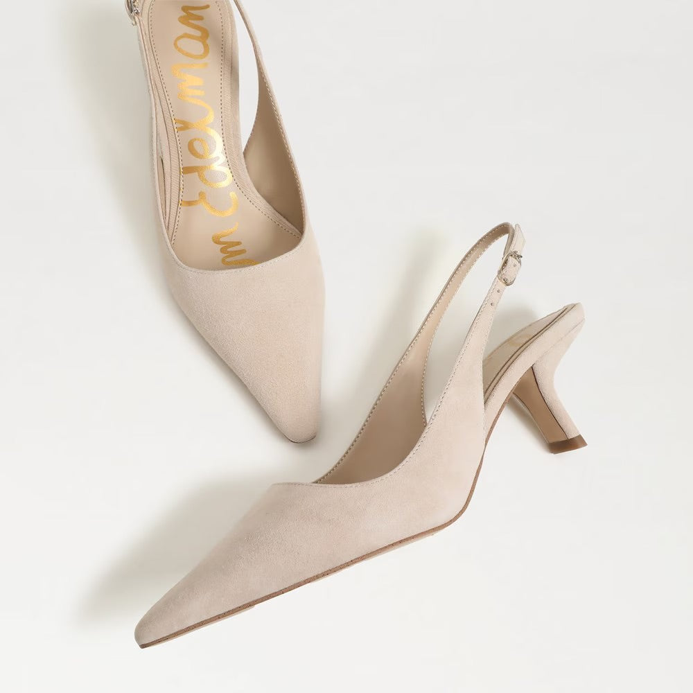 Sam Edelman Bianka Sling-Back Pump Cappuccino Suede