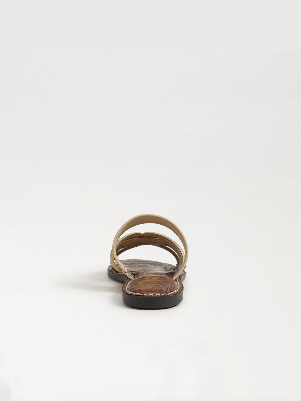 Sam Edelman Gabi Leather Slide Sandal Amber Gold