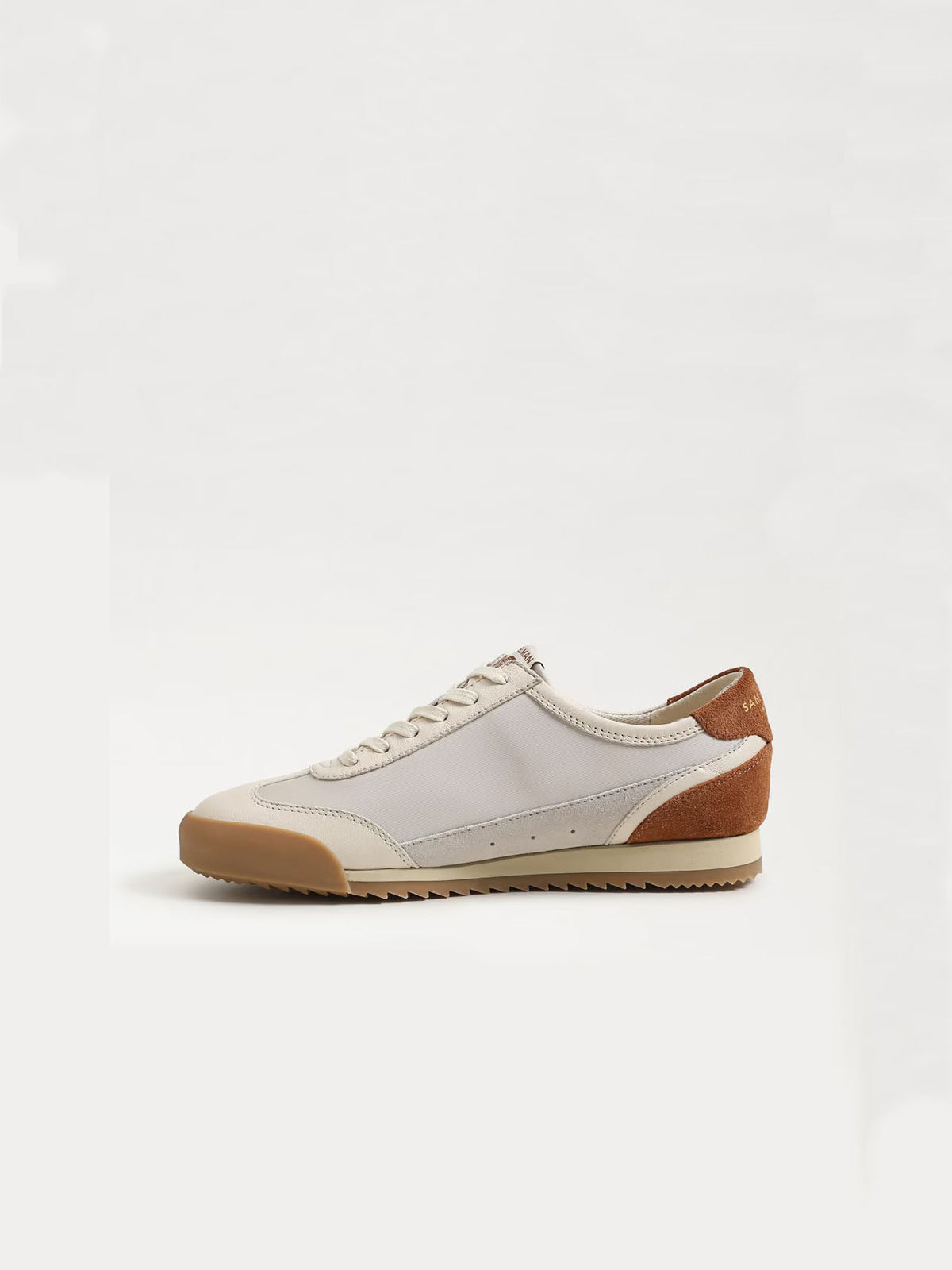 Sam Edelman Ivey Lace Up Sneaker Modern Ivory Frontier Brown