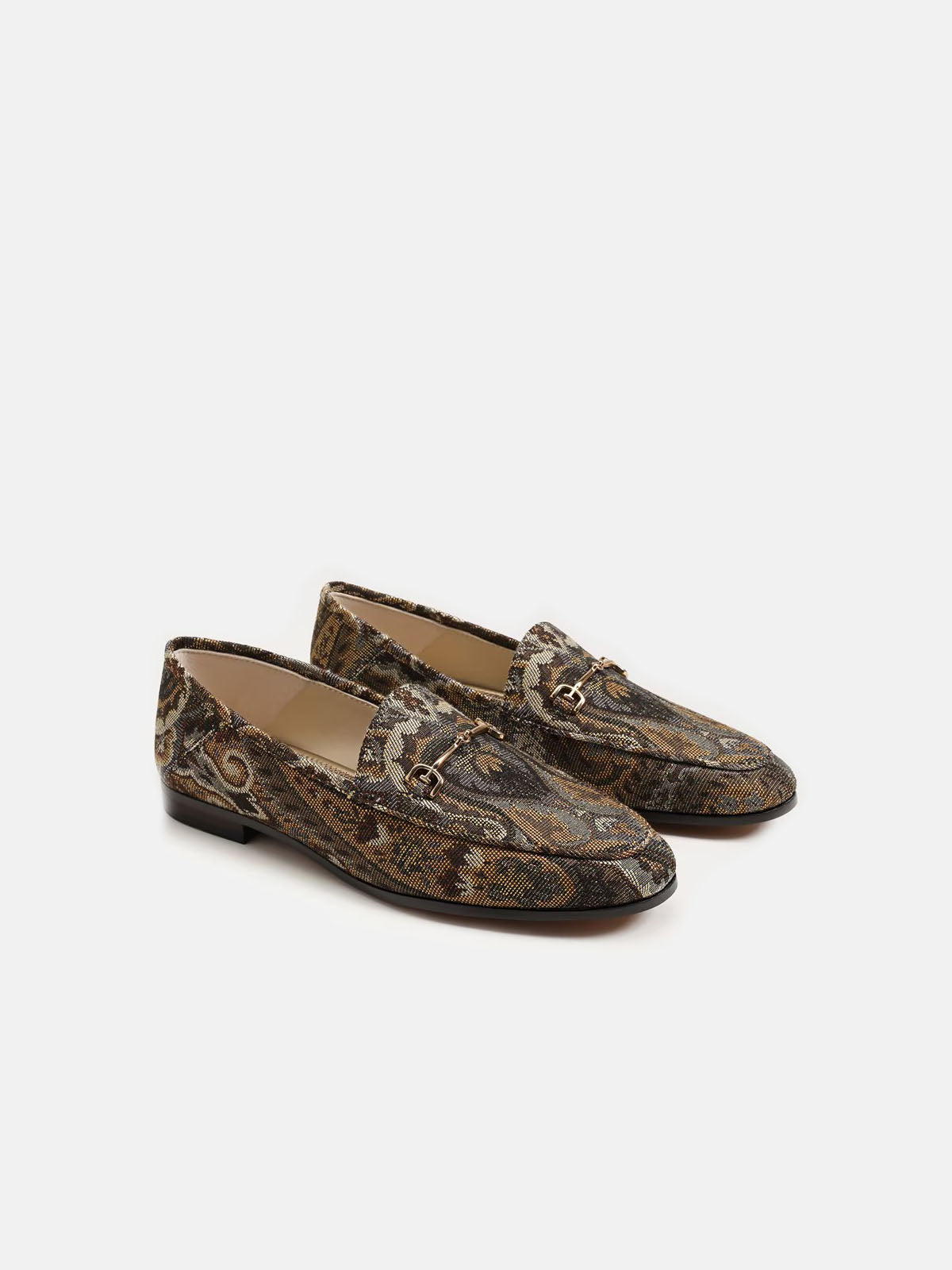 Sam Edelman Loraine Bit Loafer Olive Multi Fabric
