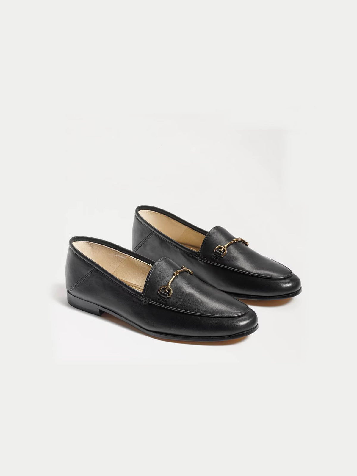 Sam Edelman Loraine Horse Bit Black Leather Loafer