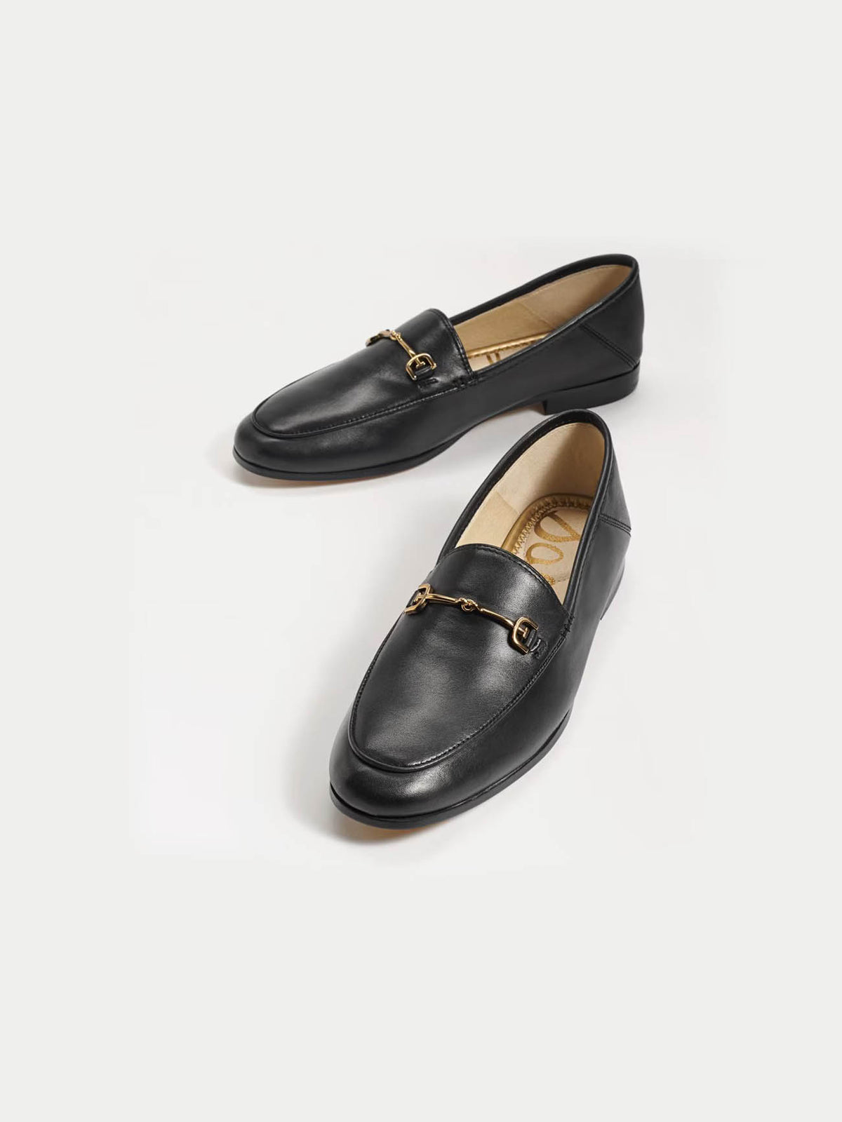 Sam Edelman Loraine Horse Bit Black Leather Loafer
