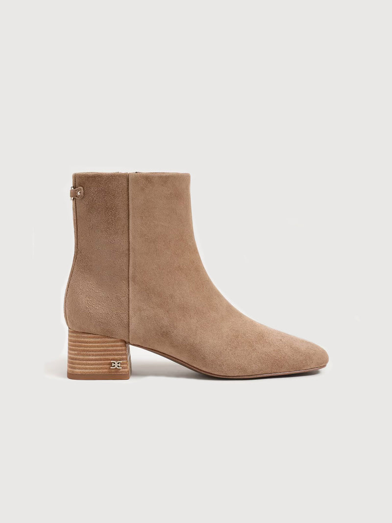 Sam Edelman Paige Ankle Boot Almond Taupe Suede