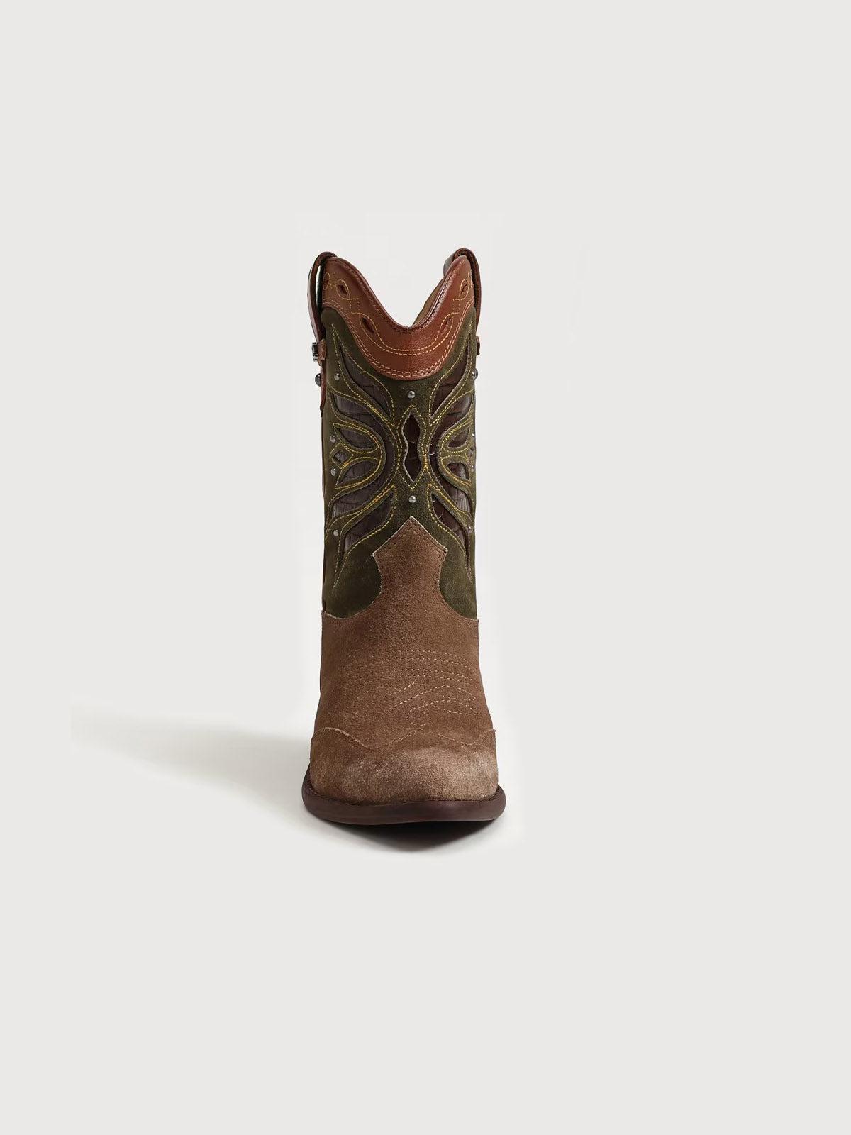 Sam Edelman Rylin Western Boot Light Terra Suede