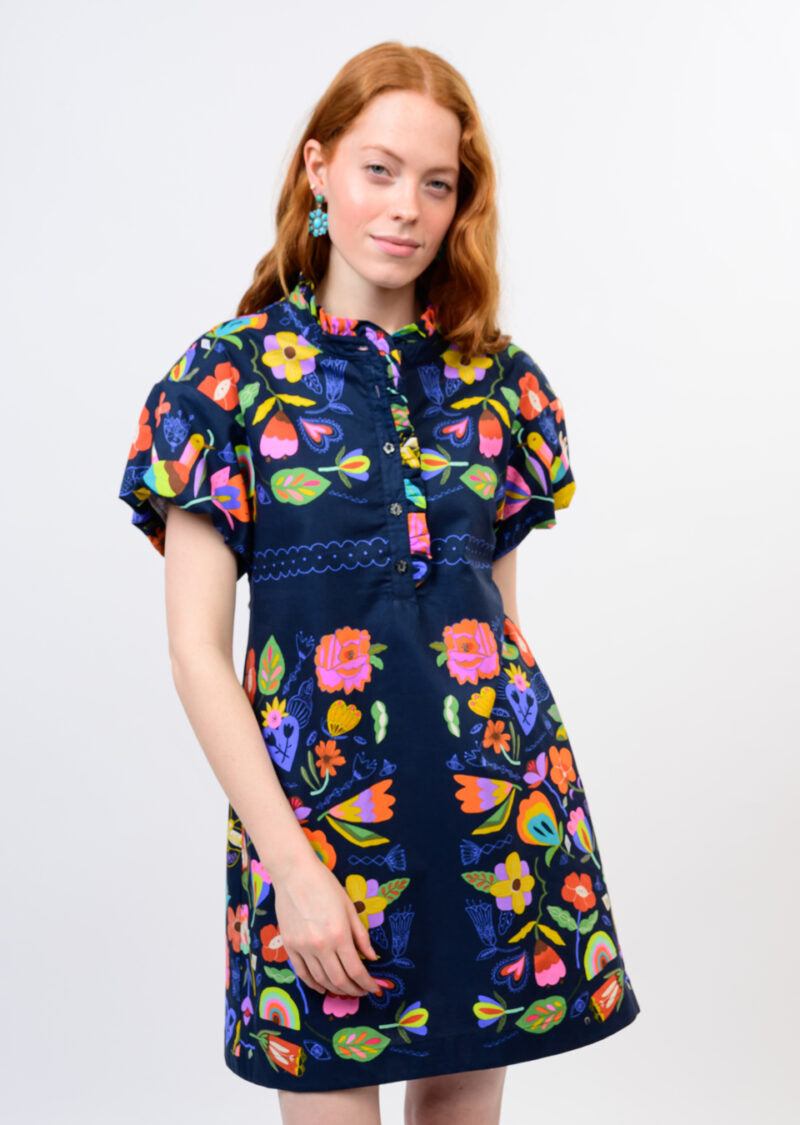 sister mary embroidered dress Carlota Floral 36 Best 21 Birthday Brown rose print dress Size:37S Occasion: Euro Summer