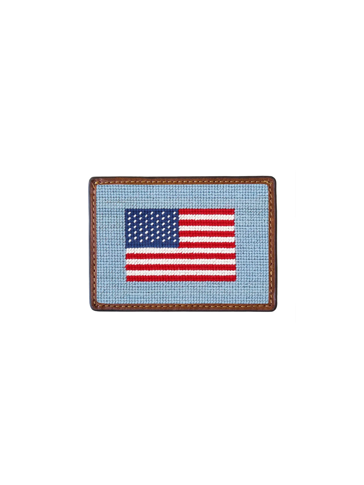 Smathers & Branson American Flag Card Wallet Antique Blue