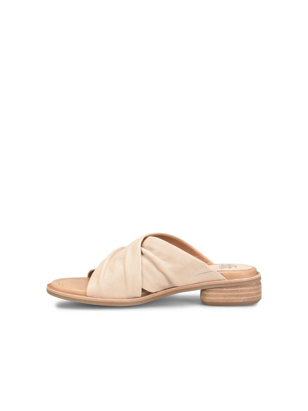 sofft shoes fallon criss cross slide sandal in tapioca grey