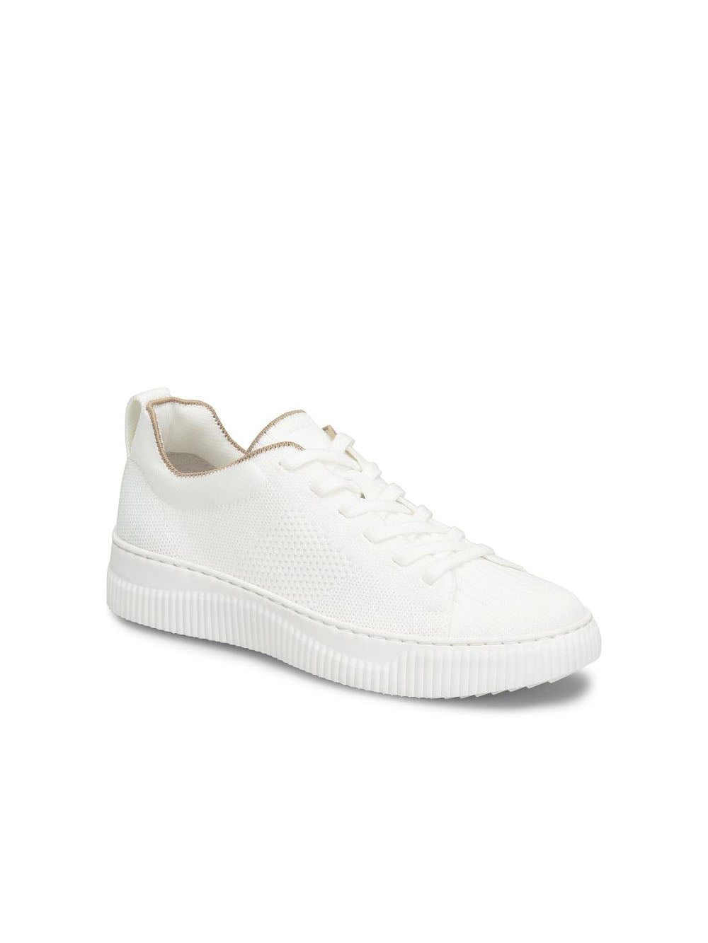 sofft shoes faro knit mesh sneaker in white